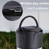 DV-V12 Outdoor Solar Camping Light FM Card Bluetooth Speaker(Black)
