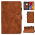 For Lenovo Tab M11 / Xiaoxin Pad 11 2024 Stitching Cowhide Texture Smart Leather Tablet Case(Brown)