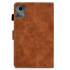 For Lenovo Tab M11 / Xiaoxin Pad 11 2024 Stitching Cowhide Texture Smart Leather Tablet Case(Brown)