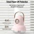 ICARER FAMILY IF-JS01 USB Charging Desktop Night Light Dual-spray Humidifier, Color: Beige (Doll)