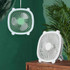 Rechargeable Table Fan With Reading LED Light  3 Wind Speed Adjustment(Green)