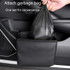 Car Folding Trash Can Multifunctional Seatback Hanging Storage Box(Black)