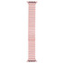 For Apple Watch Series 7 41mm Bamboo Stainless Steel Magnetic Watch Band(Pink)