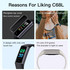 C68L IP67 Waterproof Smart Bracelet Sport Fitness Tracker(Wine Red)