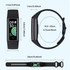 C68L IP67 Waterproof Smart Bracelet Sport Fitness Tracker(Wine Red)