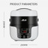 COOLBOX Vehicle Multi-function Mini Rice Cooker Capacity: 2.0L, Version:12-24V General Standard