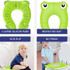 Frog-Shaped PP Material Environmental Protection Children Travel Portable Toilet Seat(Green)