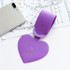 6 PCS Love Shape Luggage Tag Travel Pass Name Card Tag(Purple)