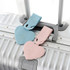 6 PCS Love Shape Luggage Tag Travel Pass Name Card Tag(Purple)