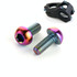 2 PCS Bicycle Accessories Titanium Bottle Cage Screw M5 12mm(Colour)