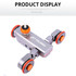 YELANGU L4X Camera 3-wheel Dolly II Electric Track Slider 3-Wheel Video Pulley Rolling Dolly Car with Remote Control for DSLR / Home DV Cameras, GoPro, Smartphones, Load: 3kg(Grey)