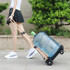 SELORSS BY04 Folding Small Pulley Car Aluminum Pull Rod Luggage Car Hand Carts Travel Shopping Move Goods And Buy Groceries Car