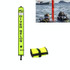 210D Nylon Automatic Seal Safety Signal Diving Mark Diving Buoy, Size:150 x 18cm(Fluorescent Yellow)