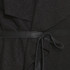 Splicing Sleeves Bandwidth Loose Collar Woolen Coat (Color:Black Size:L)