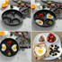 Multifunction Nonstick Frying Pan Aluminium Alloy 4 Units Cookware Fry Egg Pan Pancake Steak Pan for Gas Cooker(11 Inch Round + Heart)