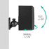 Pair Black Surround Sound Speaker Wall Mount Brackets 45 Degree Rotatable Design TV Wall Mount 8 x 4.5 x 5.8cm