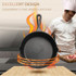 Cast Iron Non Stick Frying Pan Cooking Pot, Sheet Size:25cm