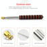 10 PCS 1.6M 10 Knots Multi-function Telescopic Stainless Steel Sponge Golden Head Teaching Stick Guide Flagpole Signal Flag