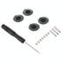 3 in 1/Set Bottom Rubber Cooling Mat + Screws + Screwdriver for Macbook Pro A1278 A1286 A1297