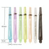 18 PCS Dart Accessory Transparent 2BA Thread PC Dart Shafts with Ring, Length: 45mm, Random Color Delivery