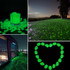 100 PCS Glow in The Dark Garden Pebbles for Walkways & Decoration and Plants Luminous Stones(Green)