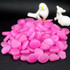 100 PCS Glow in The Dark Garden Pebbles for Walkways & Decoration and Plants Luminous Stones(Dark Purple)