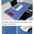 Multifunction Business PU Leather Mouse Pad Keyboard Pad Table Mat Computer Desk Mat, Size: 90 x 45cm(Black)