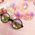 EDM Concert Party Pub Kaleidoscope Effect Dual Side Pebble Adult Glasses(Pink)