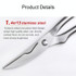 10 inch Kitchen Poultry Fish Chicken Bone Stainless Steel Cutter Cook Gadget Shear, Blister Package