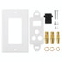 HDMI Female Plug + 3 RCA Female Plugs Wall Plate Panel