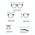 Literary Retro Anti-Blue Light Glasses Frame Light Polygonal Frame Flat Lens Eyeglass(Matte Black)