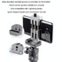 XILETU XJ-8 Aluminum Alloy Camera Head Tripod Mobile Phone Clip(Titanium)