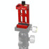 XILETU XJ-8 Aluminum Alloy Camera Head Tripod Mobile Phone Clip(Red)