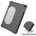 For Google Pixel Tablet Custer Pure Color 3-Fold Holder Smart Leather Tablet Case(Grey)