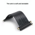 PCI-E 3.0 16X 90 Degree Graphics Card Extension Cable, Length:50cm