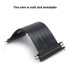 PCI-E 3.0 16X 90 Degree Graphics Card Extension Cable, Length:45cm