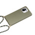 For Xiaomi Mi 11 Lite Wheat Straw Material + TPU Phone Case with Lanyard(Army Green)