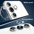 For Samsung Galaxy S23 5G / S23+ 5G ENKAY 9H Rear Camera Lens Glitter Aluminium Alloy Ring Tempered Glass Film(Black)