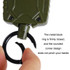 Outdoor Fishing Zinc Alloy Retractable Metal Hanging Buckle(6862)