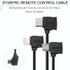 STARTRC 10cm USB-C / Type-C to Micro USB Converting Connector Data Cable for DJI Mavic Mini /  Air, Shark Remote Controller(Black)