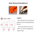 100 PCS Antistatic Antislip Durable Fingertips Latex Protective Gloves, Size: L, 2.8*6.5cm(Khaki)