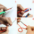 Umbrella Rope Needle Marlin Spike Bracelet DIY Weaving Tool, Specification: 14 PCS / Set Red