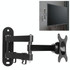 14-27 inch Universal Horizontal Vertical Screen Installable Rotatable Retractable Computer Monitor Three Arms Wall Mount Bracket