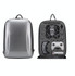 For DJI AVATA  Storage Bag Hard Shell Waterproof Shoulder Bag Backpack(Metal Gray)