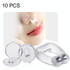 10 PCS Mini Portable Silicone Magnetic Snoring Stopper(Transparent)