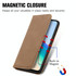 For vivo Y76 5G Retro Skin Feel Magnetic Horizontal Flip Leather Phone Case(Brown)