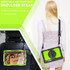 For Samsung Galaxy Tab S8 Ultra 14.6 inch SM-X900 Silicone + PC Tablet Case with Shoulder Strap(Black+Yellow Green)