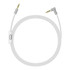 ZS0087 3.5mm Male to Male Earphone Cable with Mic & Wire-controlled, Cable Length: 1.4m(White)