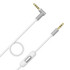 ZS0087 3.5mm Male to Male Earphone Cable with Mic & Wire-controlled, Cable Length: 1.4m(White)