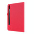 For Samsung Galaxy Tab S8 Ultra Horizontal Flip Fabric Leather Tablet Case with Card Slots & Holder(Red)